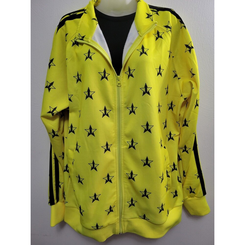 Jeffree Star XXL Track Jacket Logo Women's Full Zip Yellow/Black